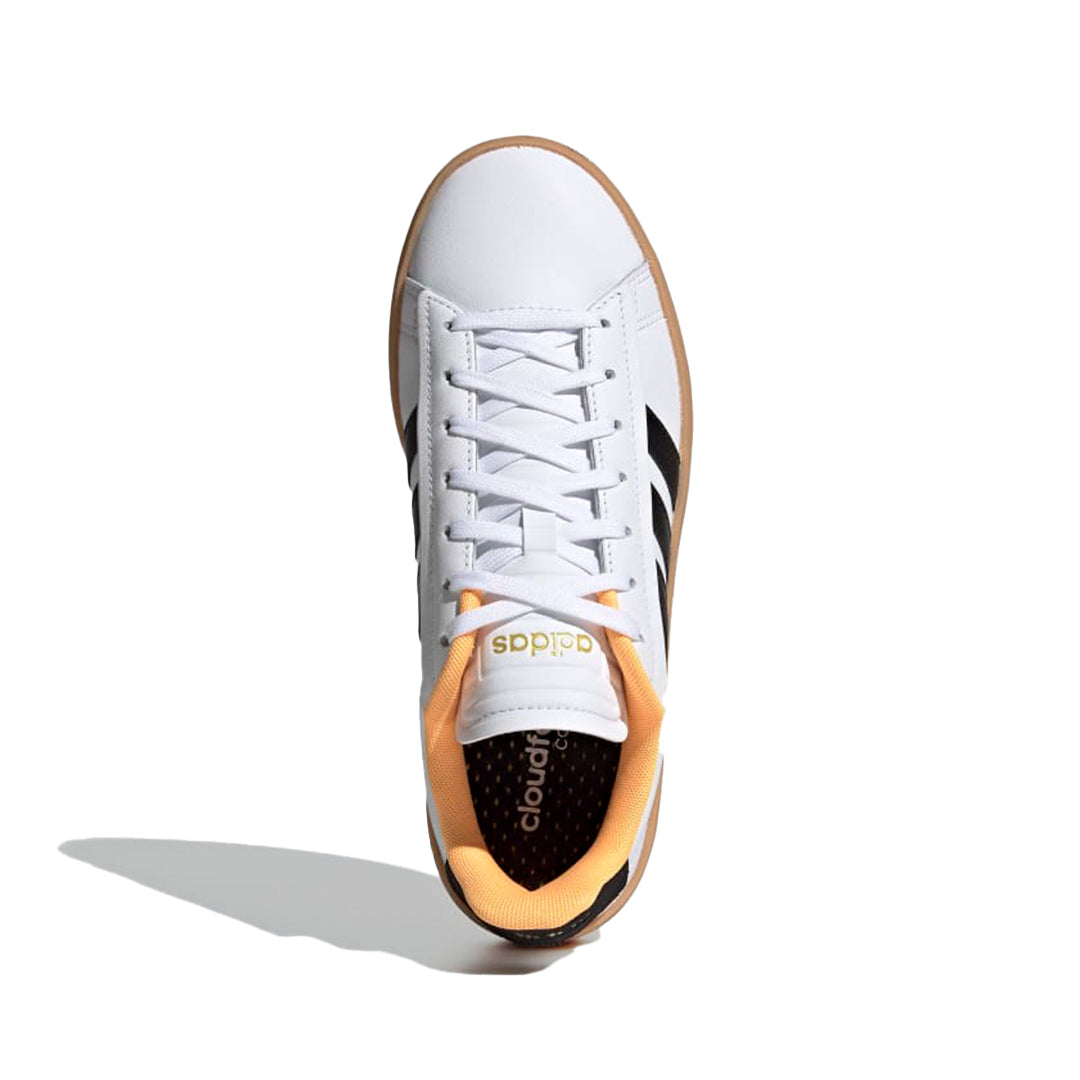 (ADID-GX8165) Adidas Grand Court Alpha Tennis Shoe Women [white/black/flash orange]