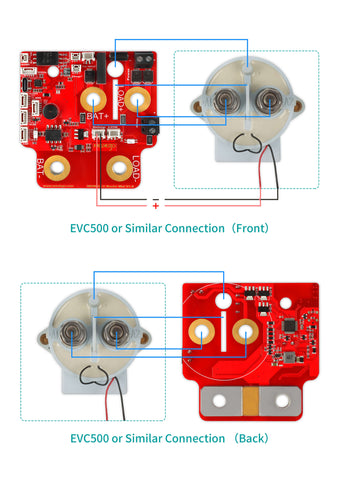 evc 500 main contactor wiring to bms battery charging system