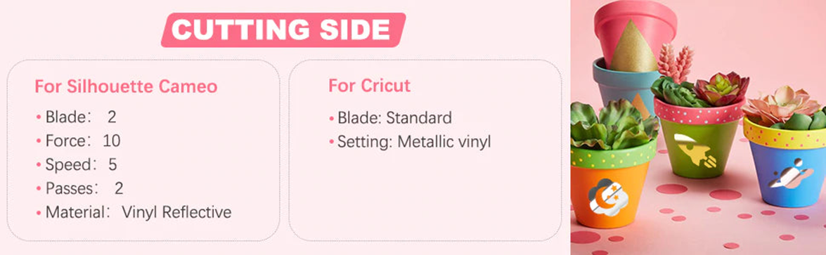 Cutting Settings of Holographic Vinyl