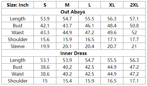2 Pieces Set Embroidery Cardigan Open Abaya Dress For Women Evening Party
