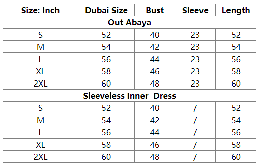 2 Pieces Set Wrinkle Muslim Women Abaya Dress Set With Open Abaya And Sleeveless Inner Dress