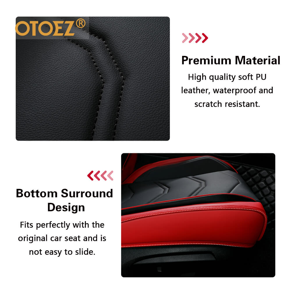 Material and design of the adjustable 5 car Seats covers