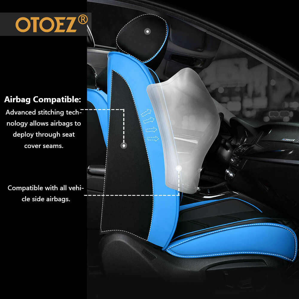Airbag compatible adjustable 5 car Seats covers