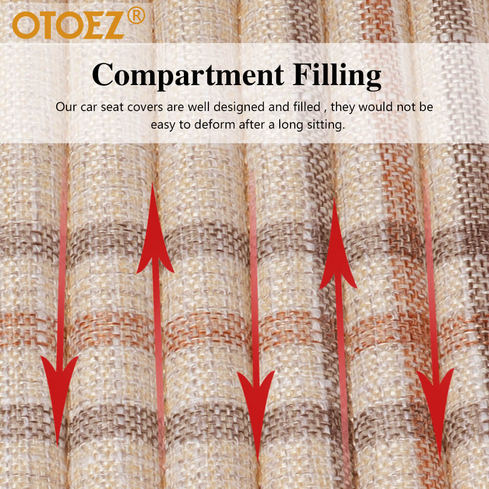 Filling of the car seat cover