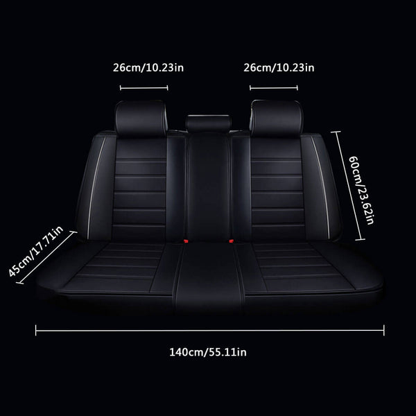 Car Seat Covers Luxury Leather 5 Seats size