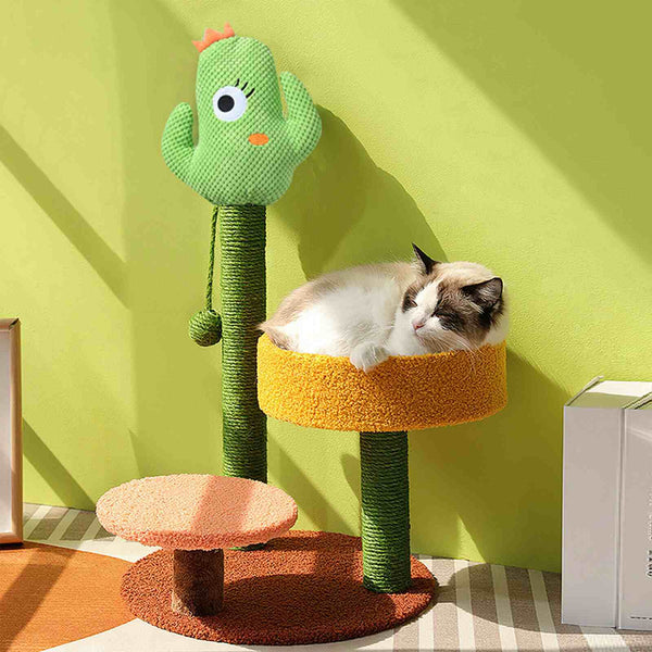 fun cat scratcher tower 