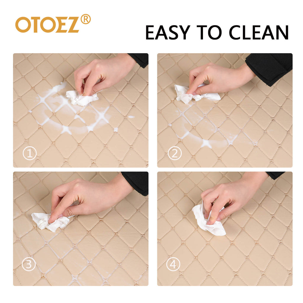 Easy to clean the Leather Car Floor Mat