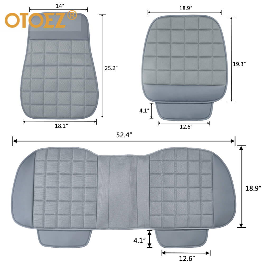 The size of the leather linen car seat cover