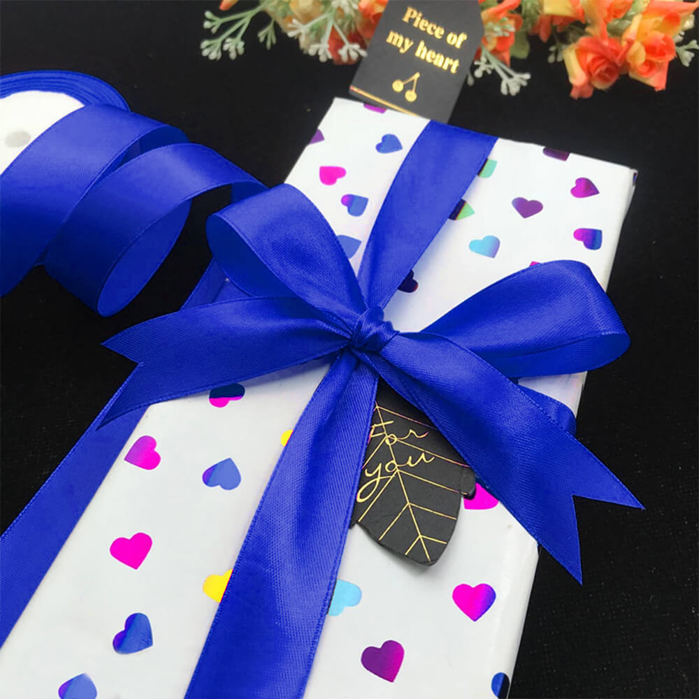 Use the satin ribbon to decorate your gifts