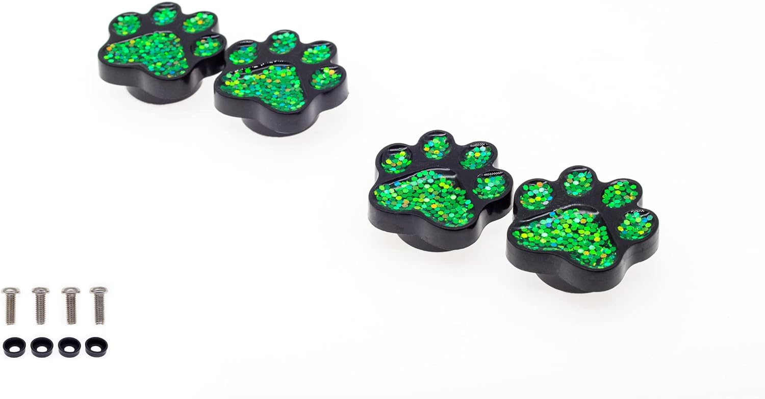 FD&D Multiple Use Shining Screw Cap, Green Ladybug Pattern with M6 Machine Screw