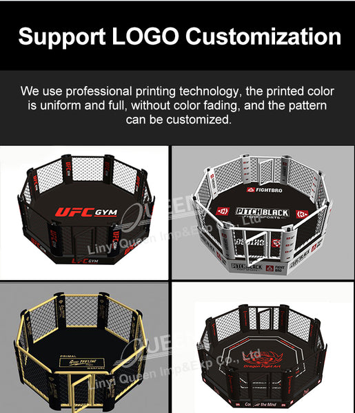 MMA UFC Octagon Cage Customized Size Logo Taekwondo Karate