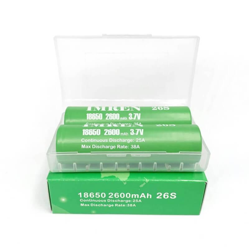 IMREN 26S 18650 2600mAh 25A Rechargeable Lithium Battery (2PCS/Pack)