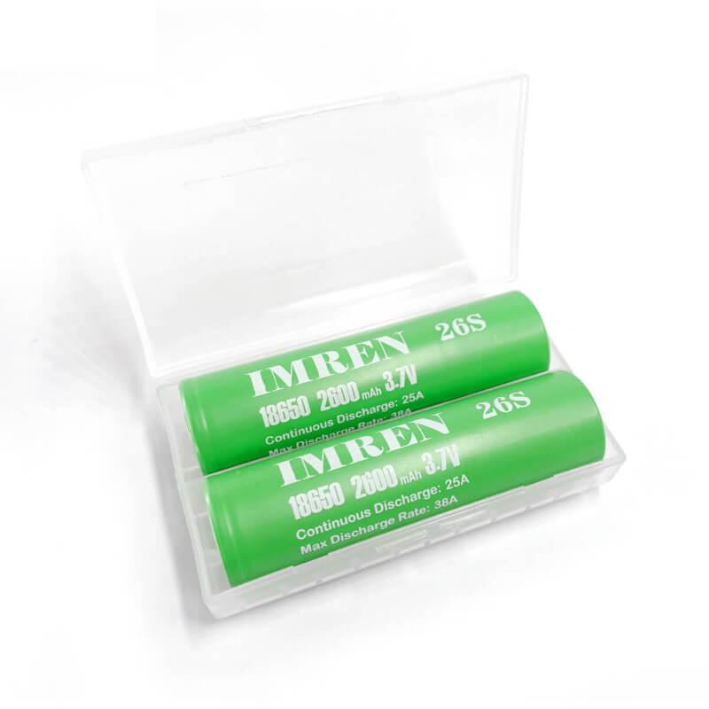 IMREN 26S 18650 2600mAh 25A Rechargeable Lithium Battery (2PCS/Pack)