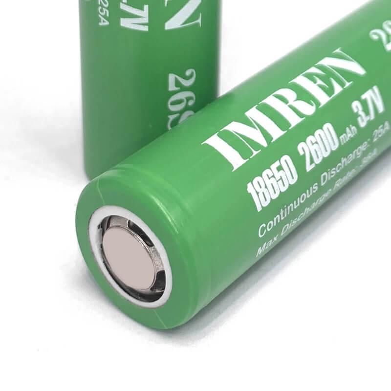 IMREN 26S 18650 2600mAh 25A Rechargeable Lithium Battery (2PCS/Pack)