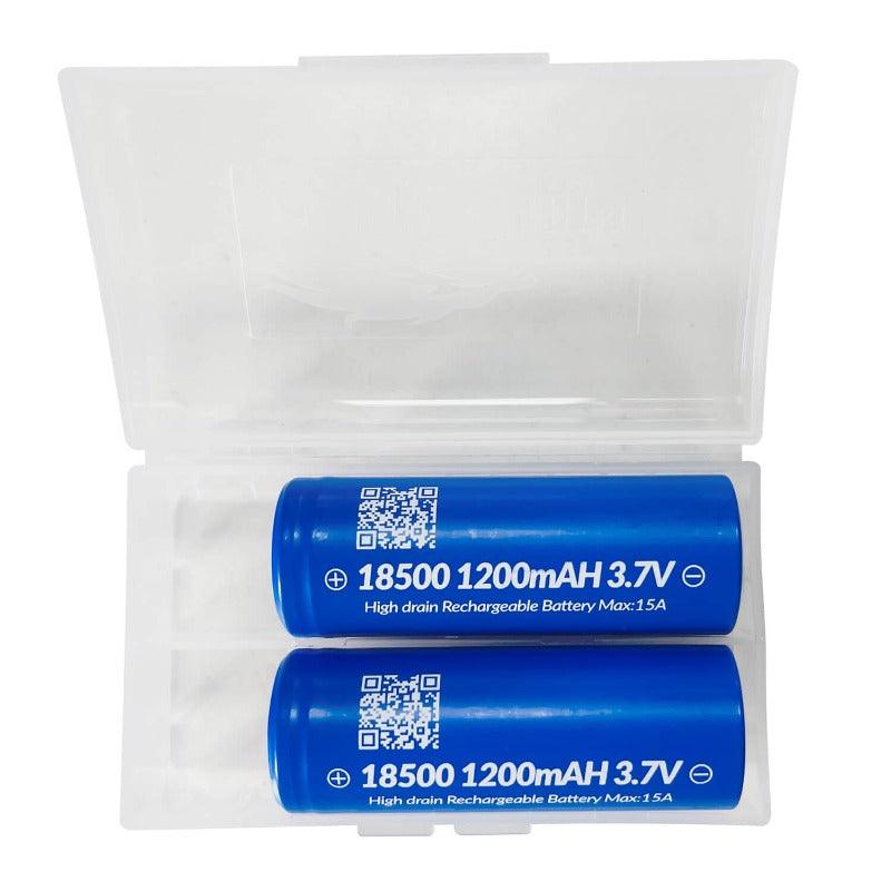 IMREN 3.7V 18500 1200mAh Rechargeable Lithium Battery (4 Batteries/Pack)