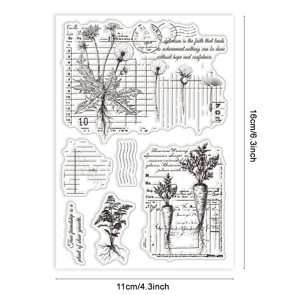 Striped Background Clear Stamps