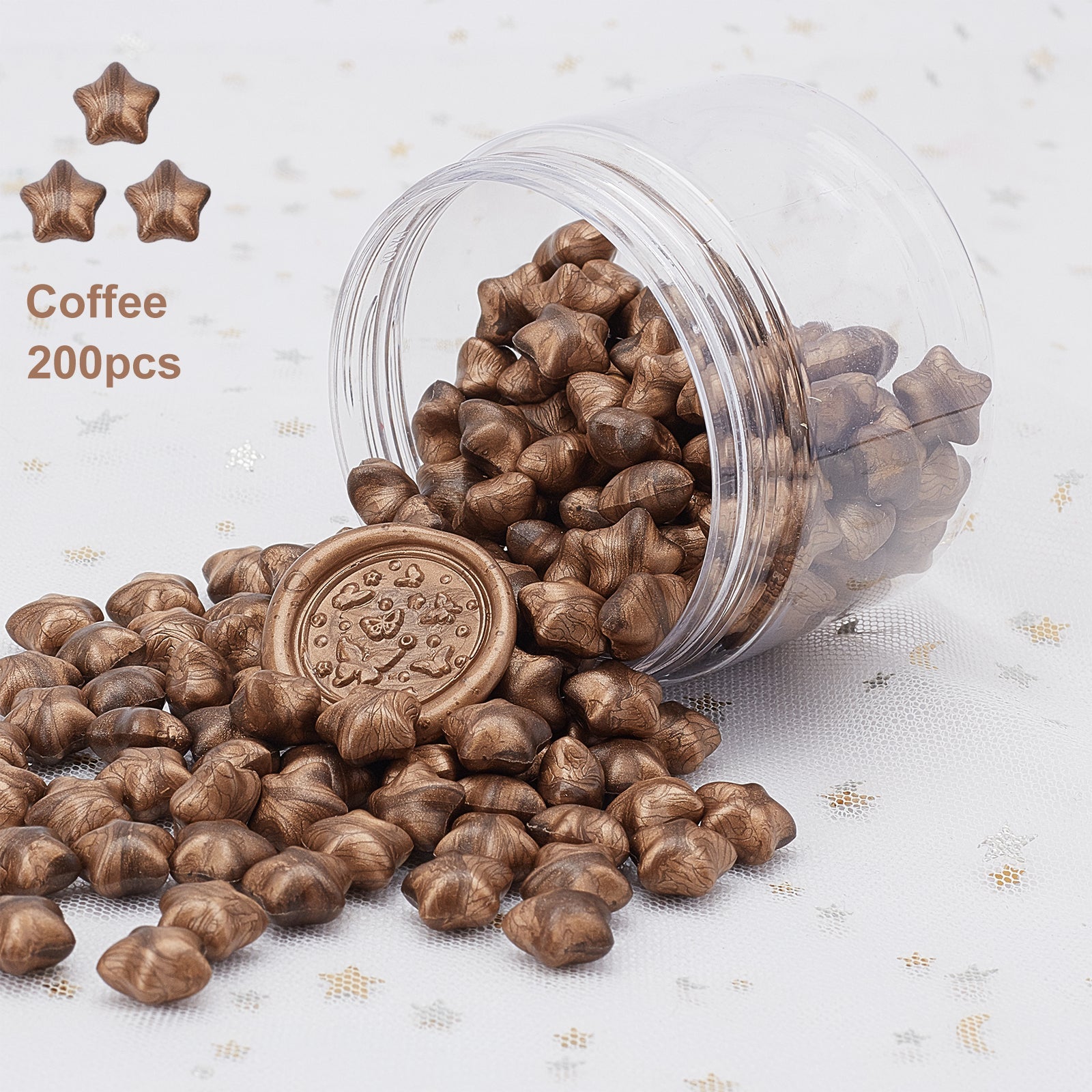 200PCS Wax Sealing Beads(Coffee)