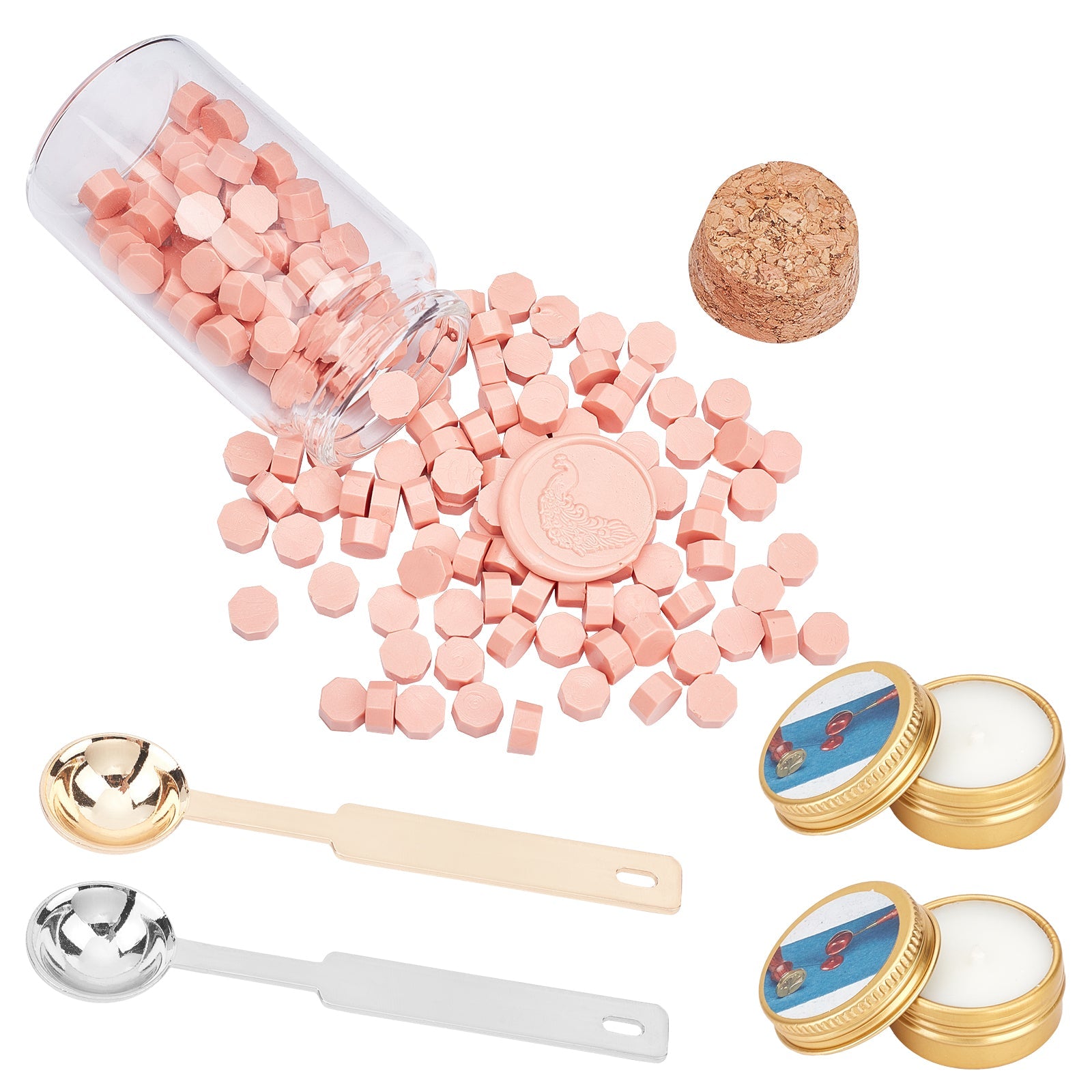 160PCS Sealing Wax Beads (Pink)