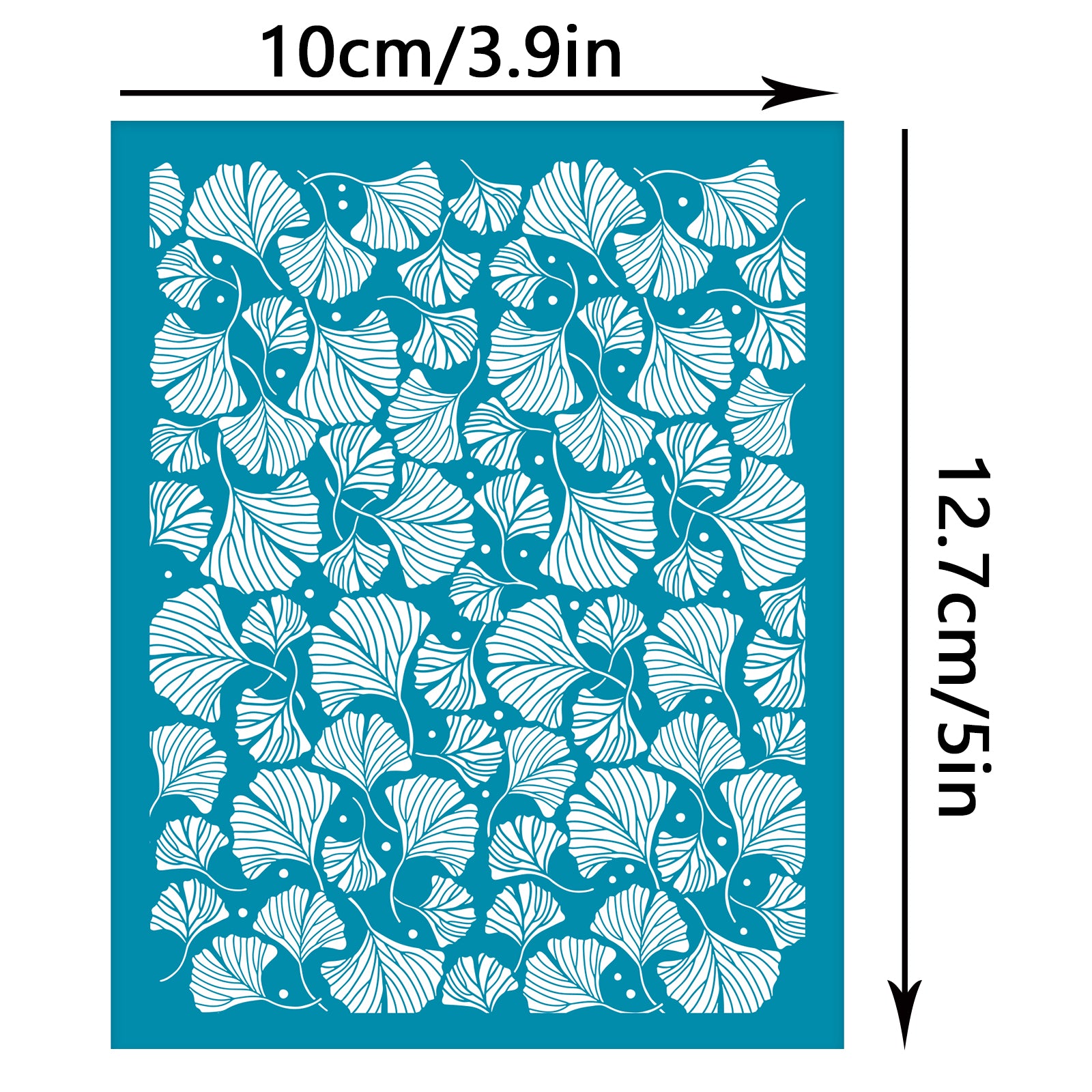 Globleland Silk Screen Printing Stencil, for Painting on Wood, DIY Decoration T-Shirt Fabric, Leaf Pattern, 100x127mm