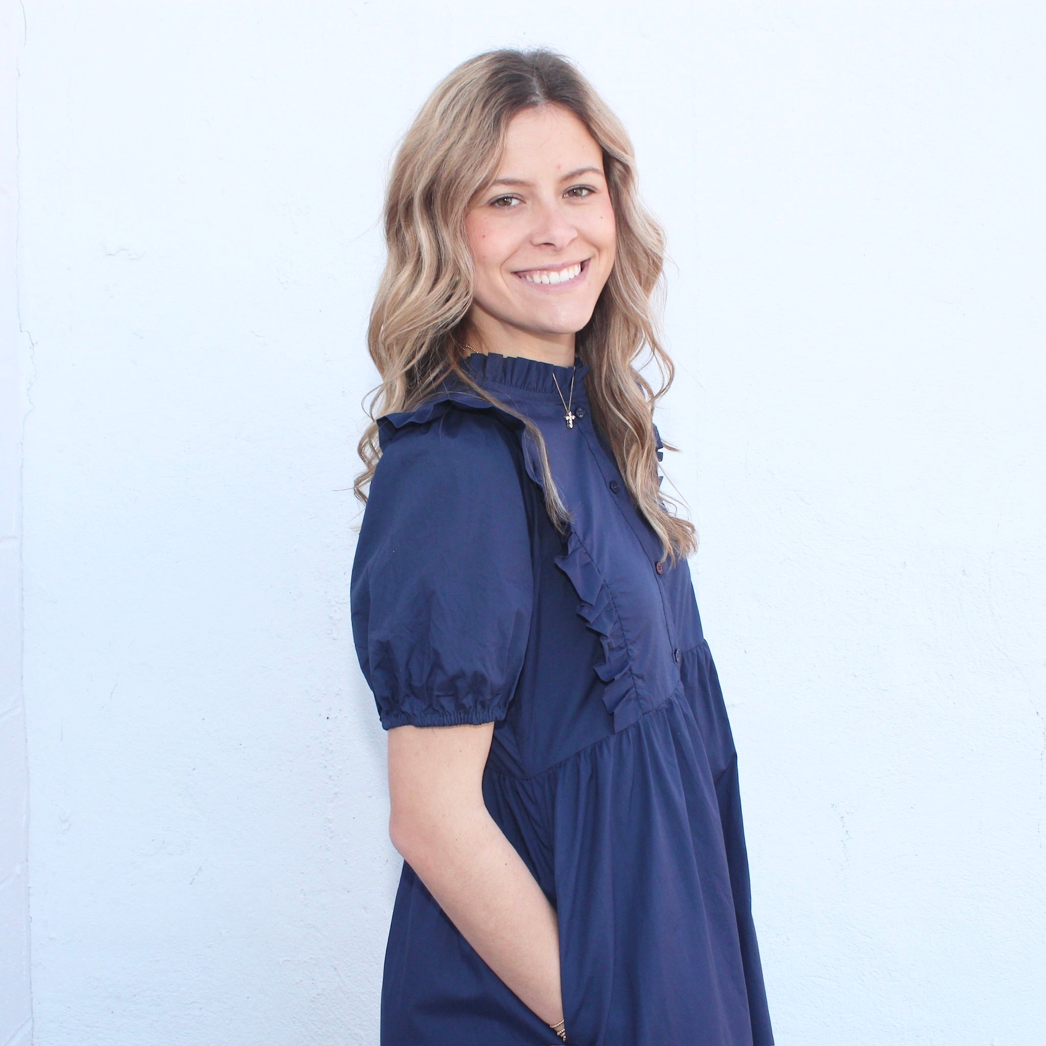 Jodifl Midi Navy Dress