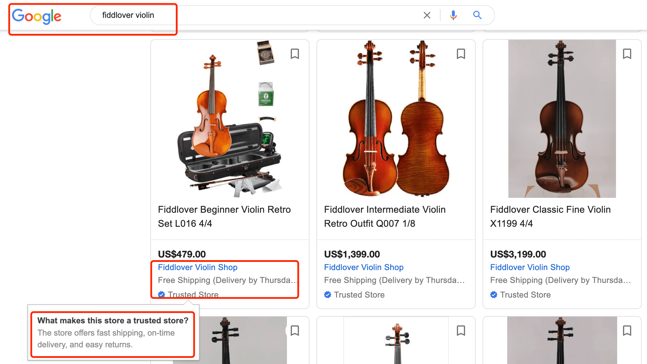 fiddlover google trusted store 