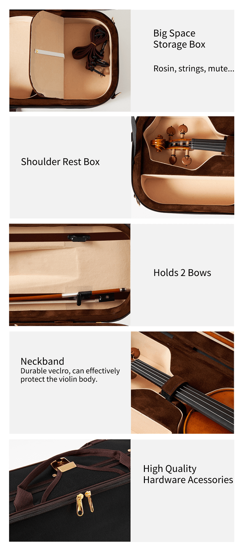 fiddlover violin case ct5-10