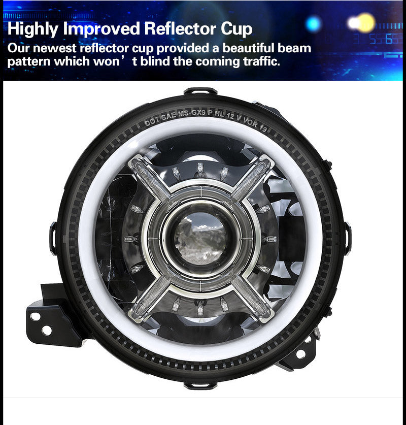 RGB Halo Headlights Jeep Wrangler JL