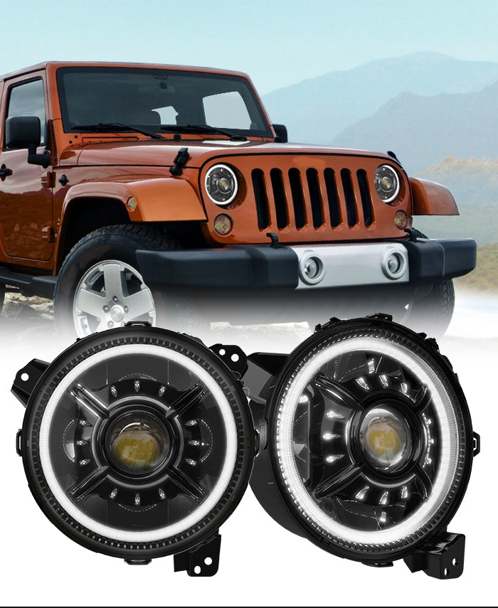 2020 2019 2018 Jeep Wrangler jl led headlights