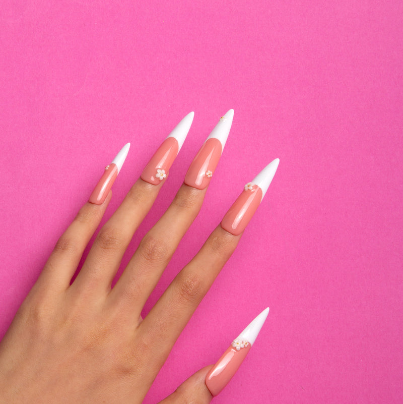 easy-to-apply stiletto nails