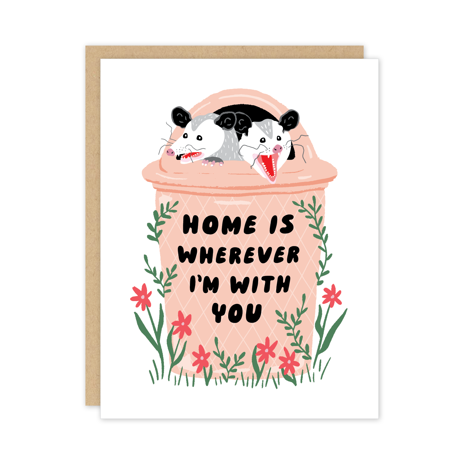 Home is Wherever Possum Card