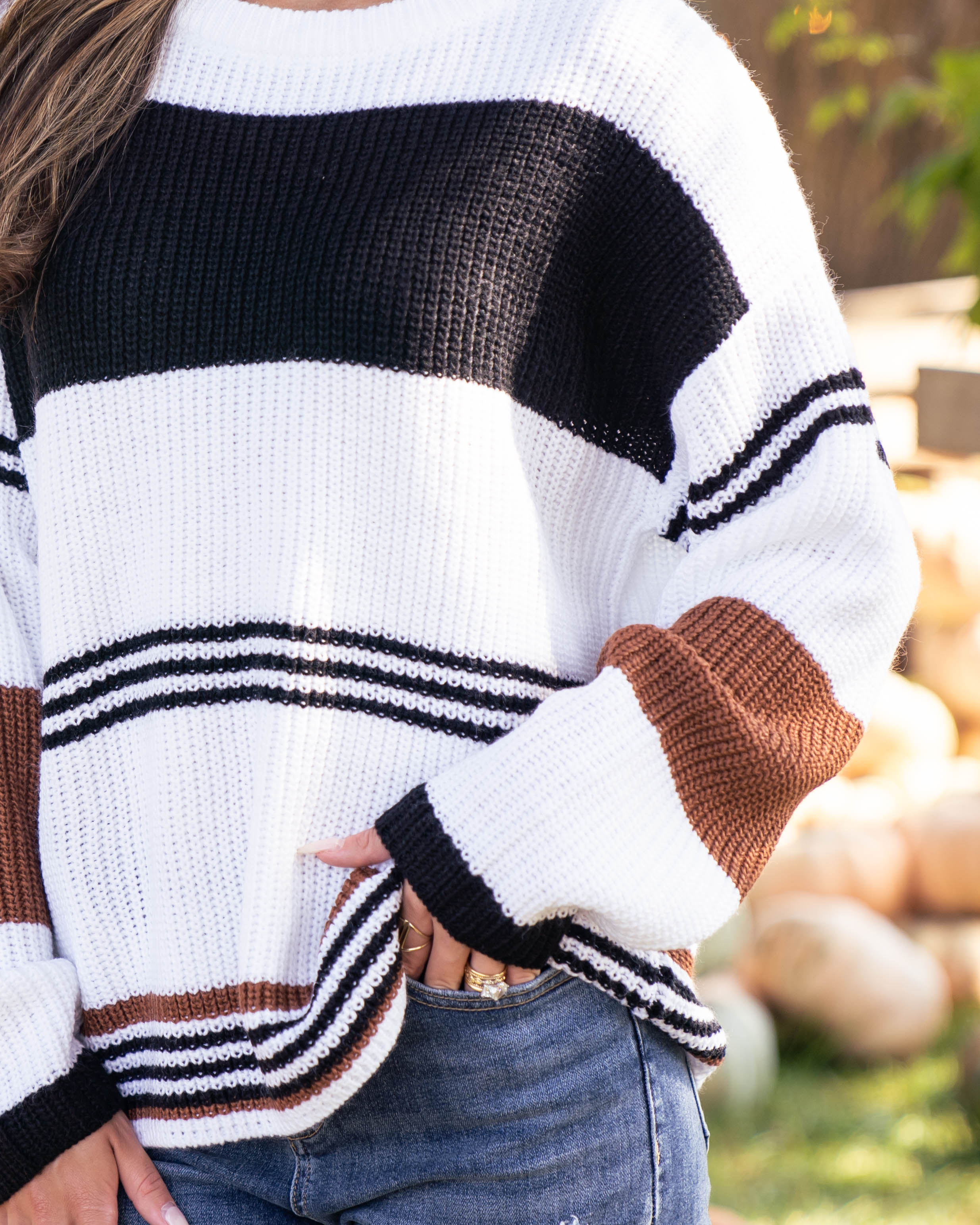 By The Fire Sweater - White