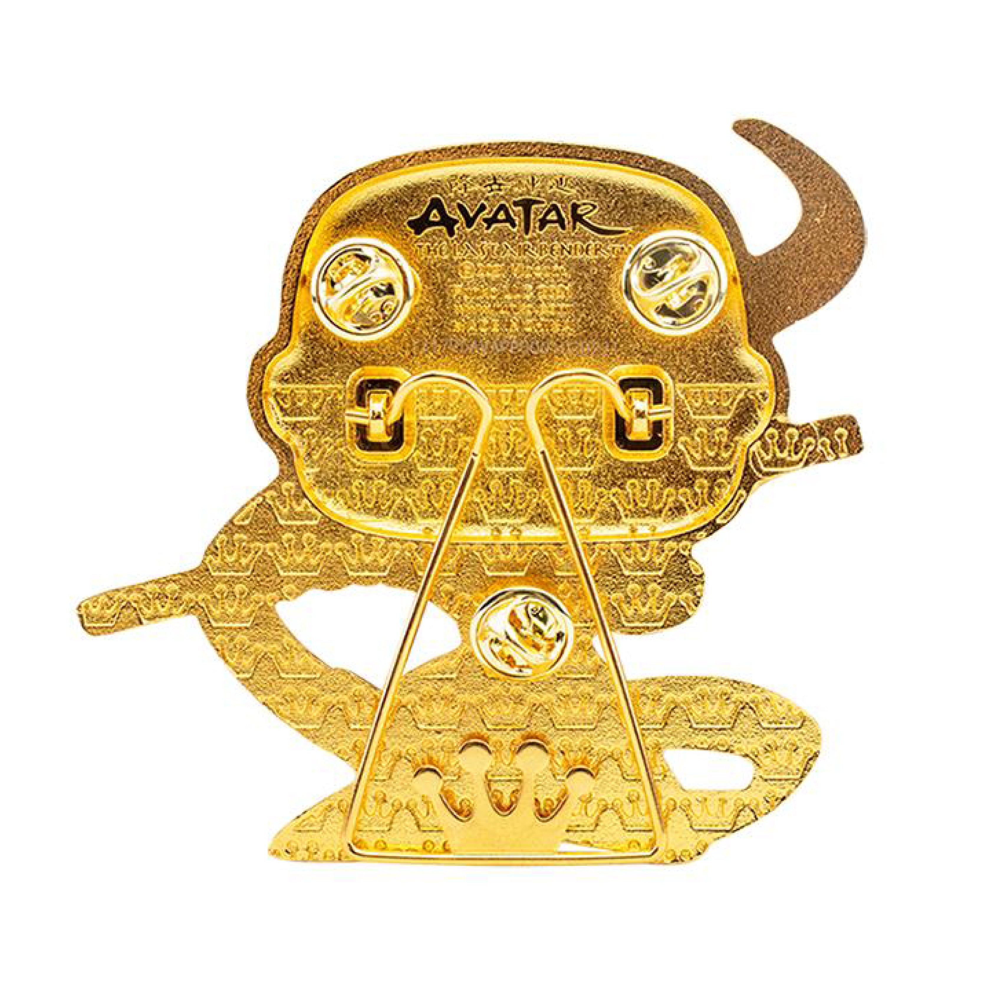 Avatar Aang Pin - Enamel Fill on Gold Hardware