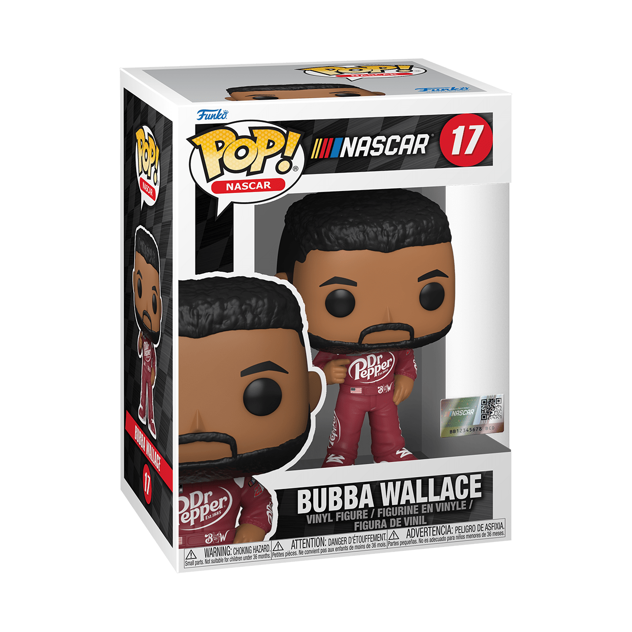 Bubba Wallace Pop Figure - Dr Pepper