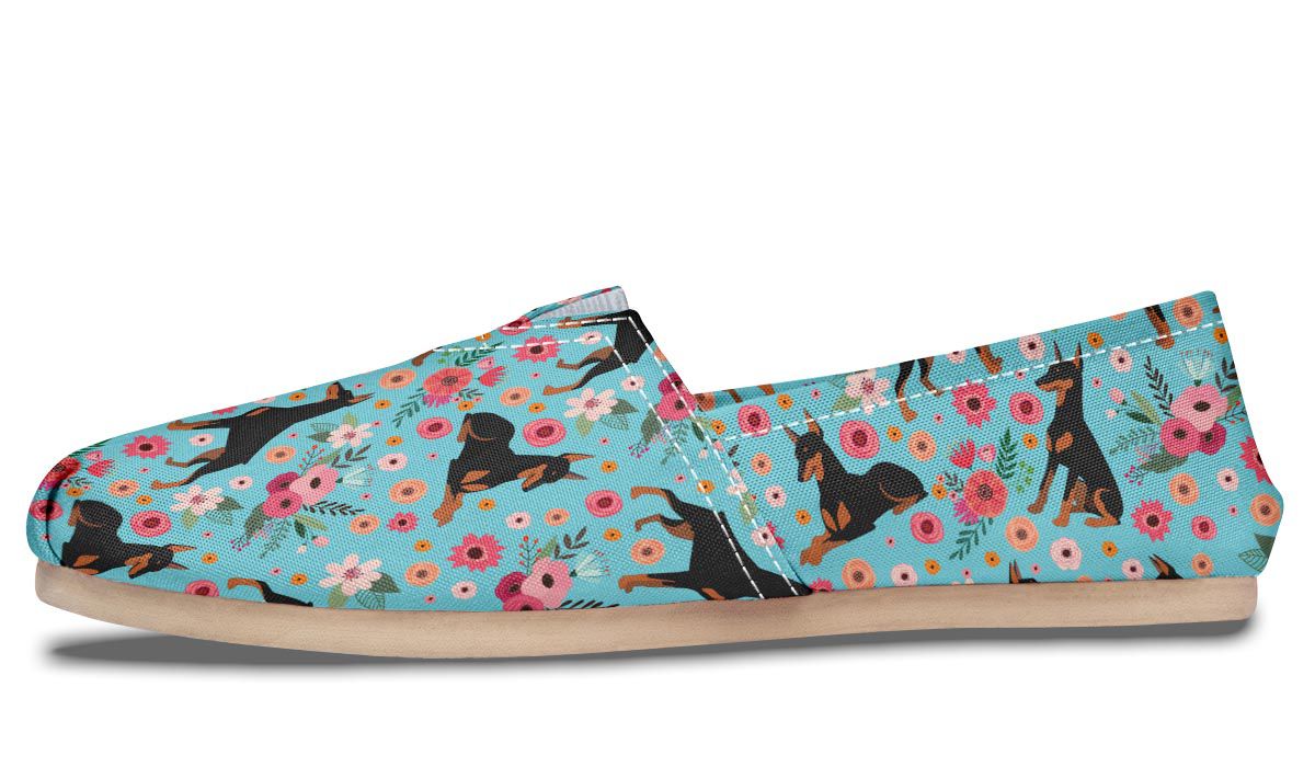 Doberman Flower Casual Shoes