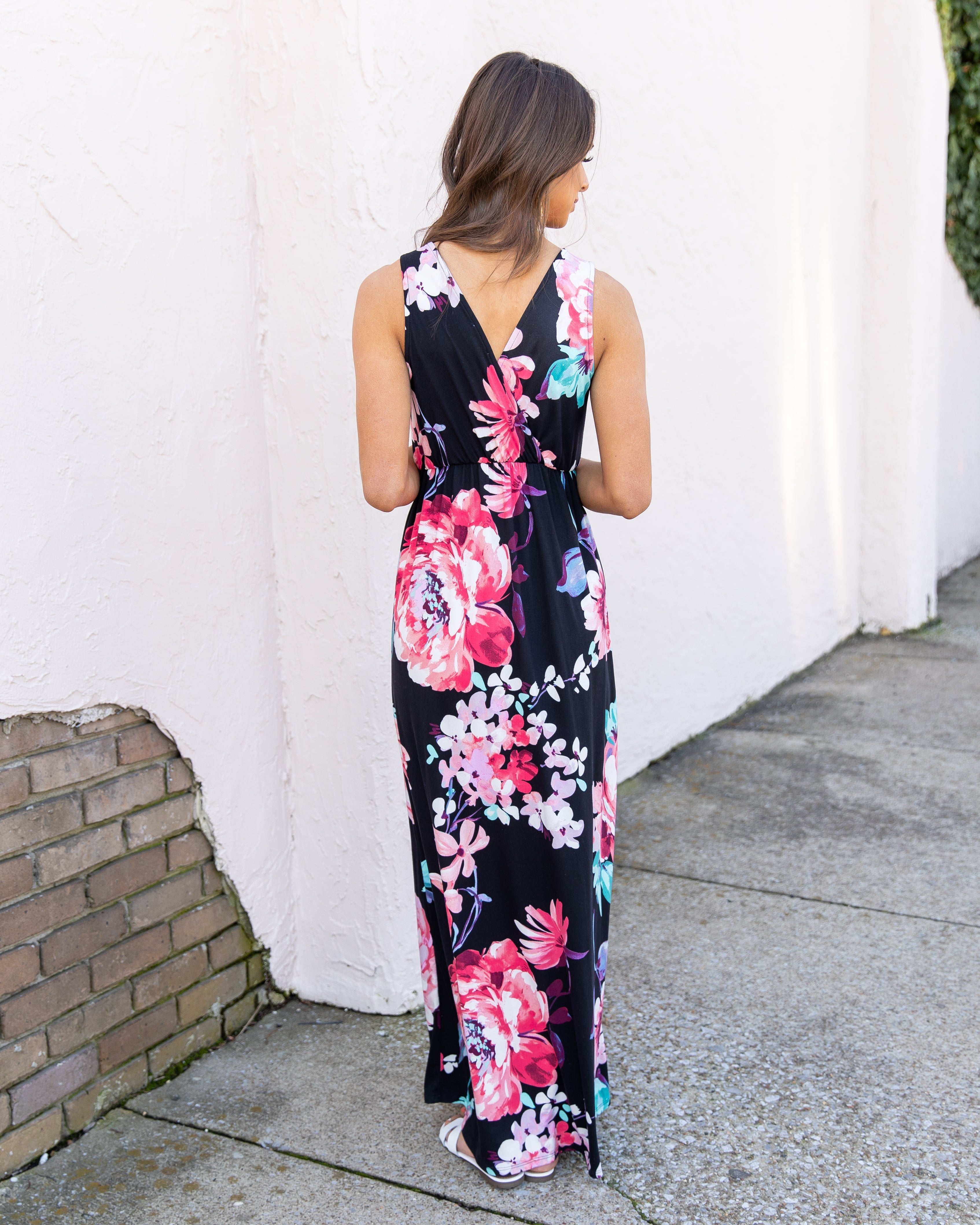 Somewhere Only We Know Maxi Dress - Black