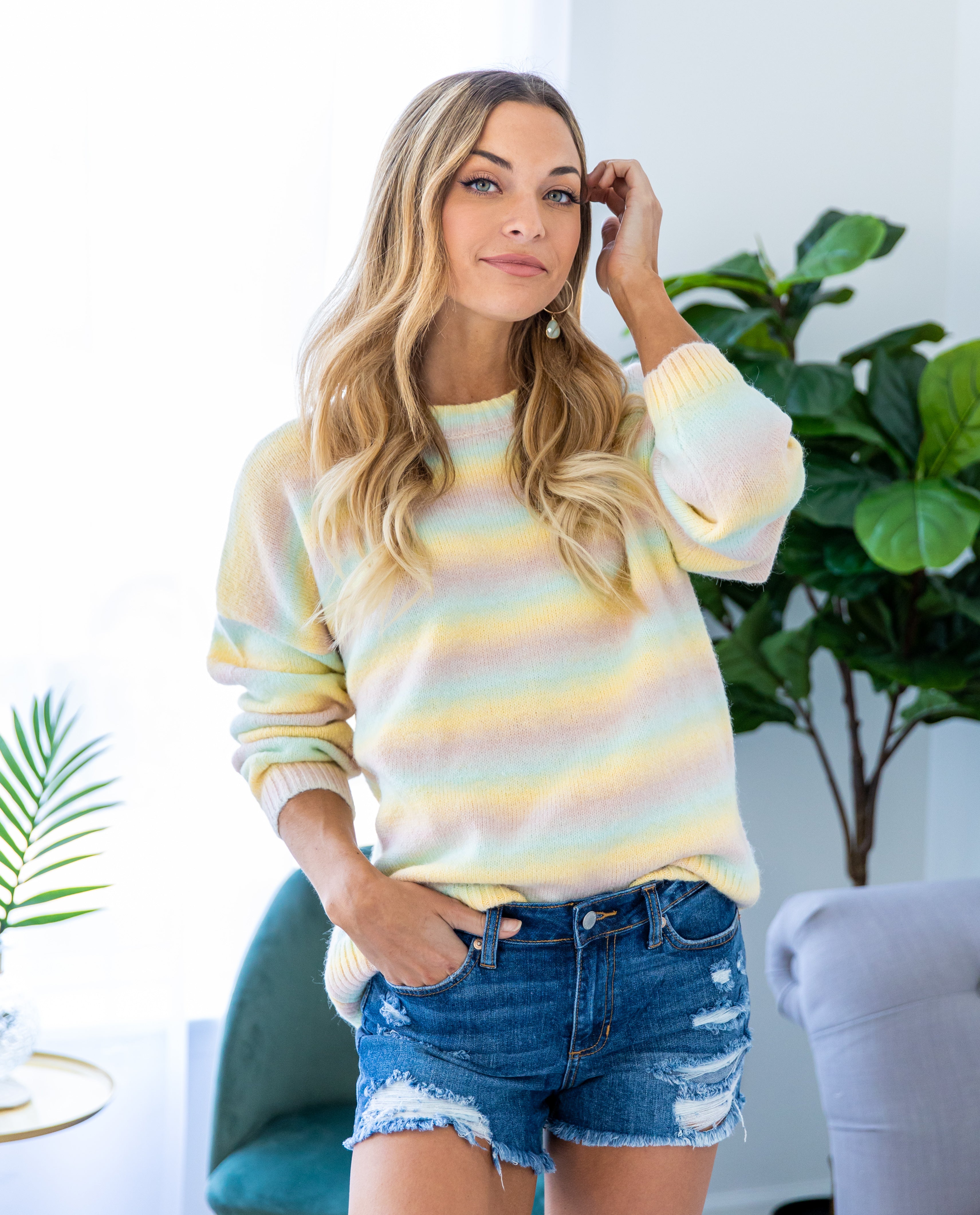 Dare To Remember Sweater - Pastel Multi