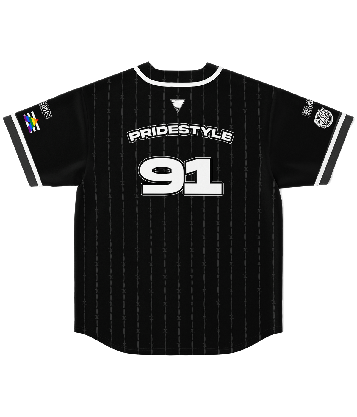 PrideStyle Baseball Jersey - Black