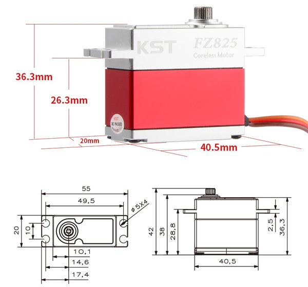FZ825 Standard Servo