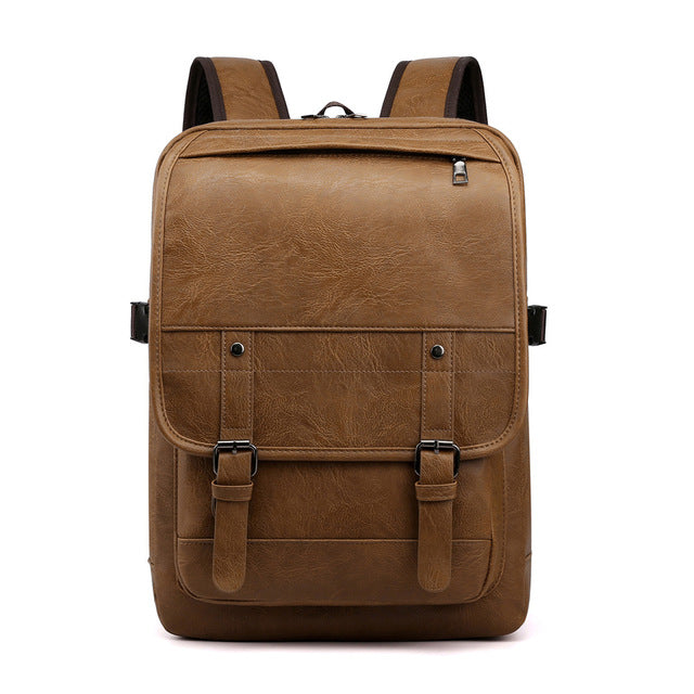 Otto Faux Leather Travel Backpack for Men