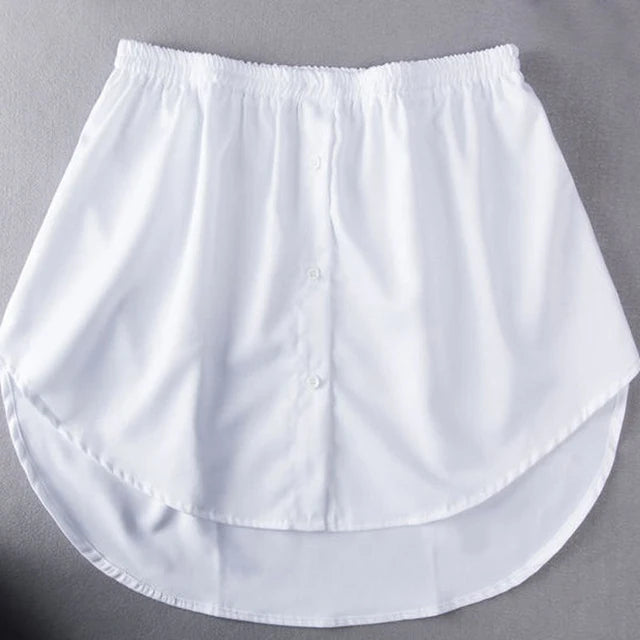 Women Fake Shirt Tail Blouse Hem Skirt Sweater Extender Detachable Underskirt A-Line Underskirt DIY Women Garments Accessories