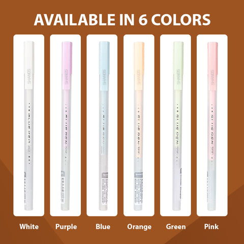 Dengmore Tacky Glue Pens Scrapbook Quick Dry Glue Pen Children's Creative Color Dispensing Pen Student 1ml, Size: 14.5, Orange