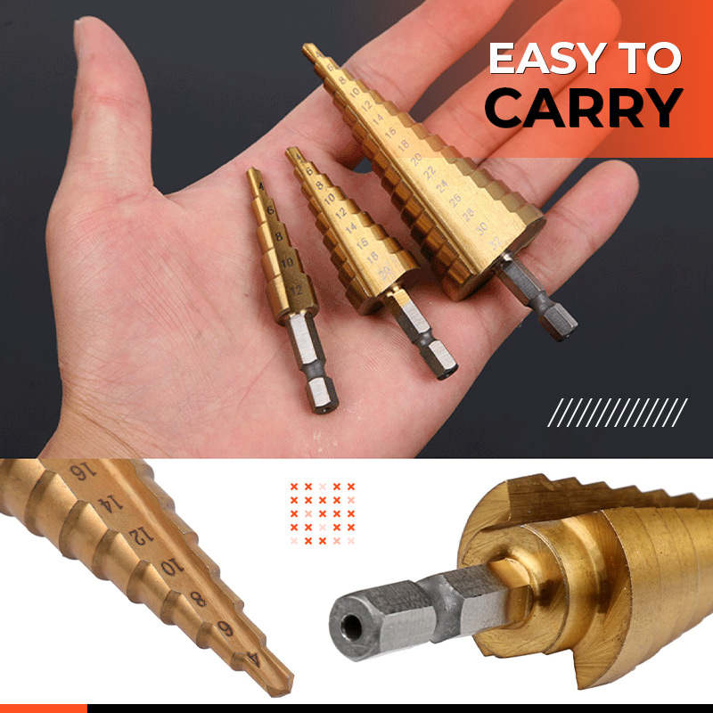 Titanium Plating Drill Bit Set 6pcs 5
