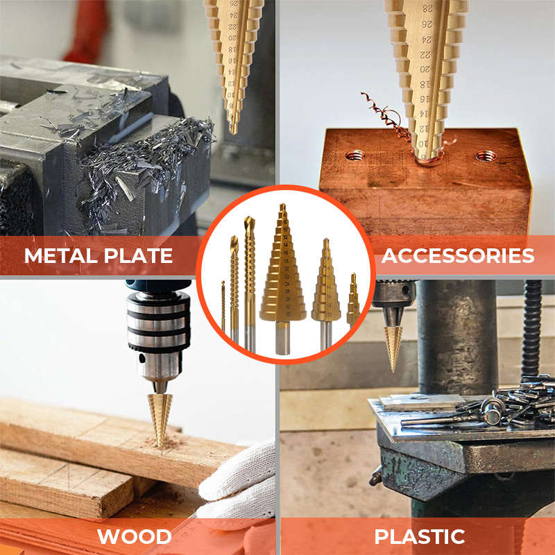 Titanium Plating Drill Bit Set 6pcs 6