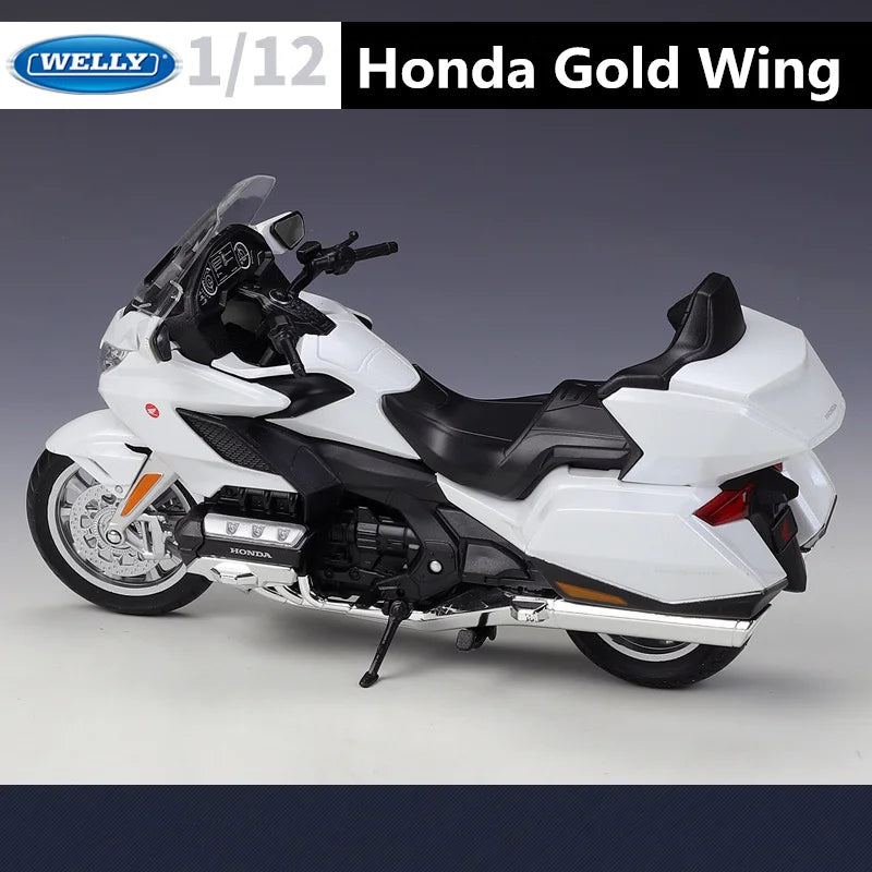 Welly 1:12 HONDA Gold Wing Alloy Racing Motorcycle Scale Model Simulation Diecast