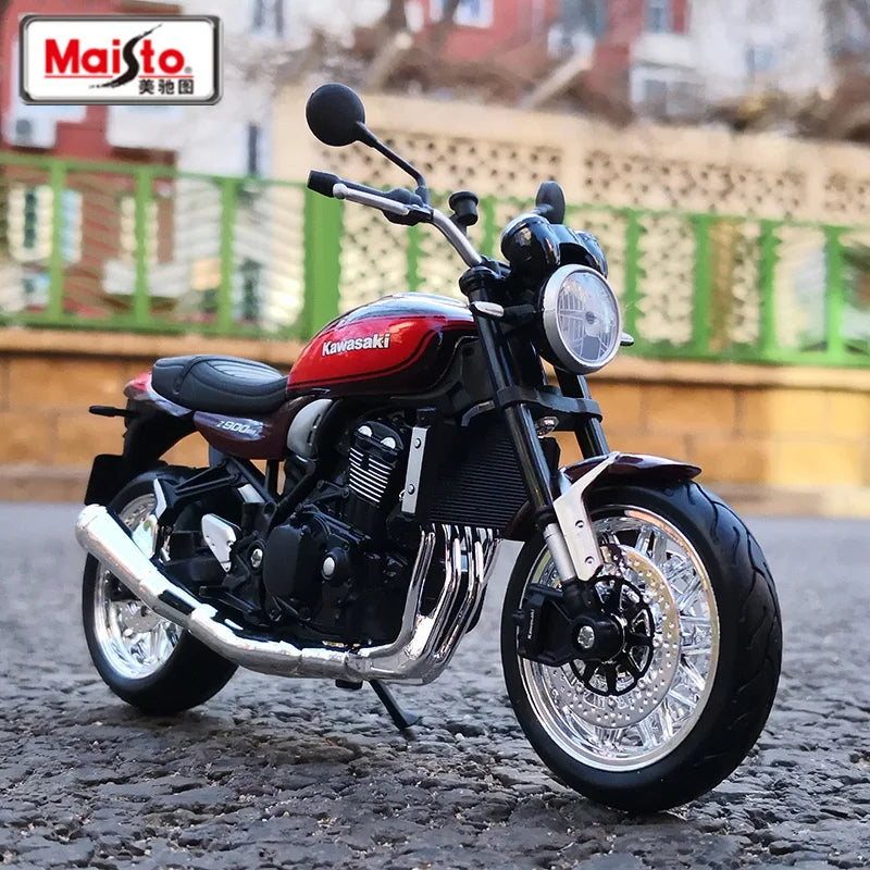 Maisto 1:12 Kawasaki Z900 RS Alloy Sports Motorcycle Model Diecast Metal Street Race Motorcycle Model Collection Childrens Gifts