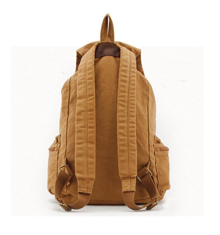 Vintage Canvas Backpack, Versatile Rucksack for Men and Women, One Size