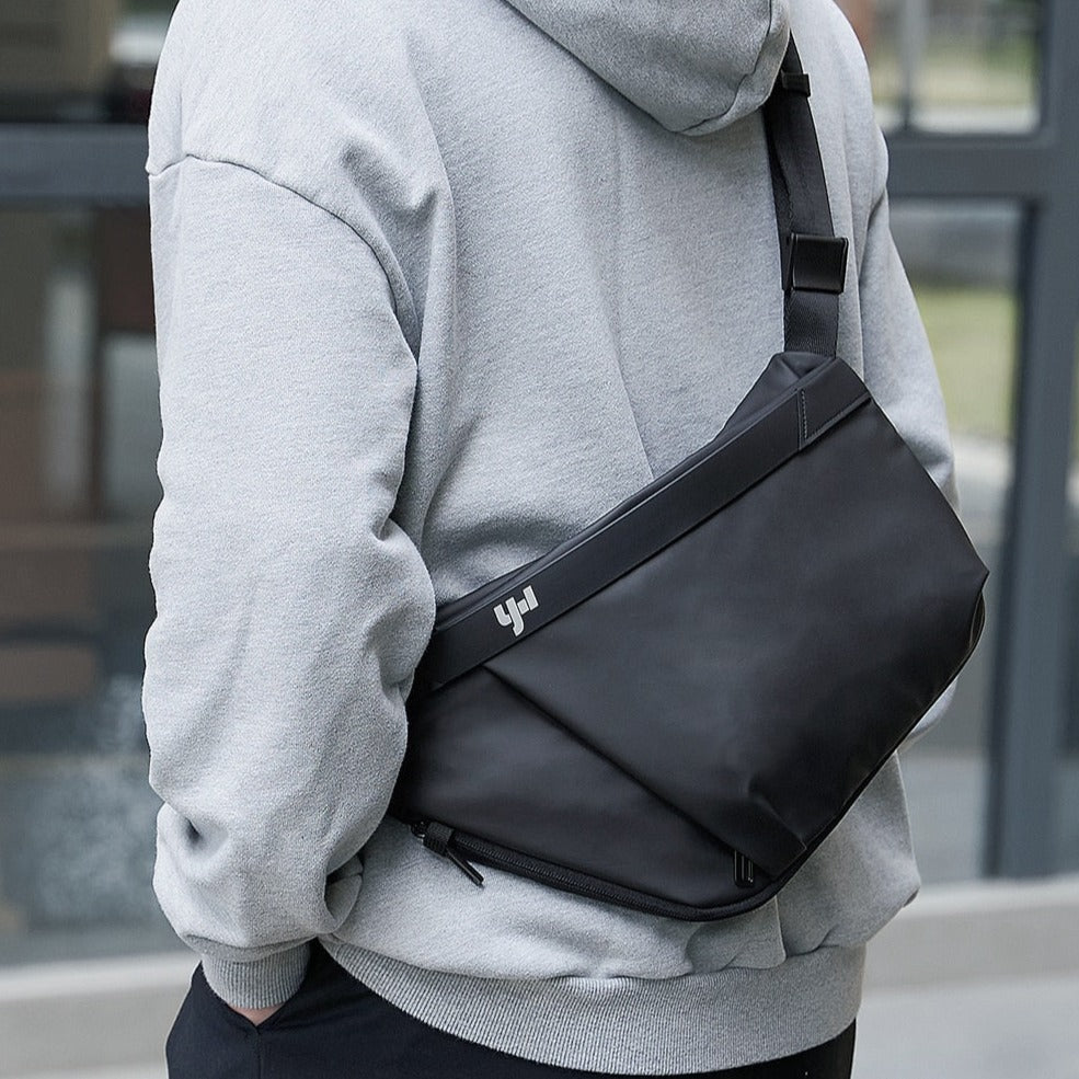 All Black Waterproof Essentials Bag Sling Bag Crossbody Bag Tablet Bag