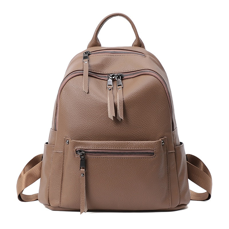 Piccadilly Backpack Casual Backpack for Women, Pebbled Leather, One Size