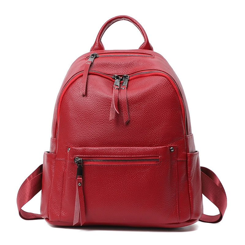 Piccadilly Backpack Casual Backpack for Women, Pebbled Leather, One Size