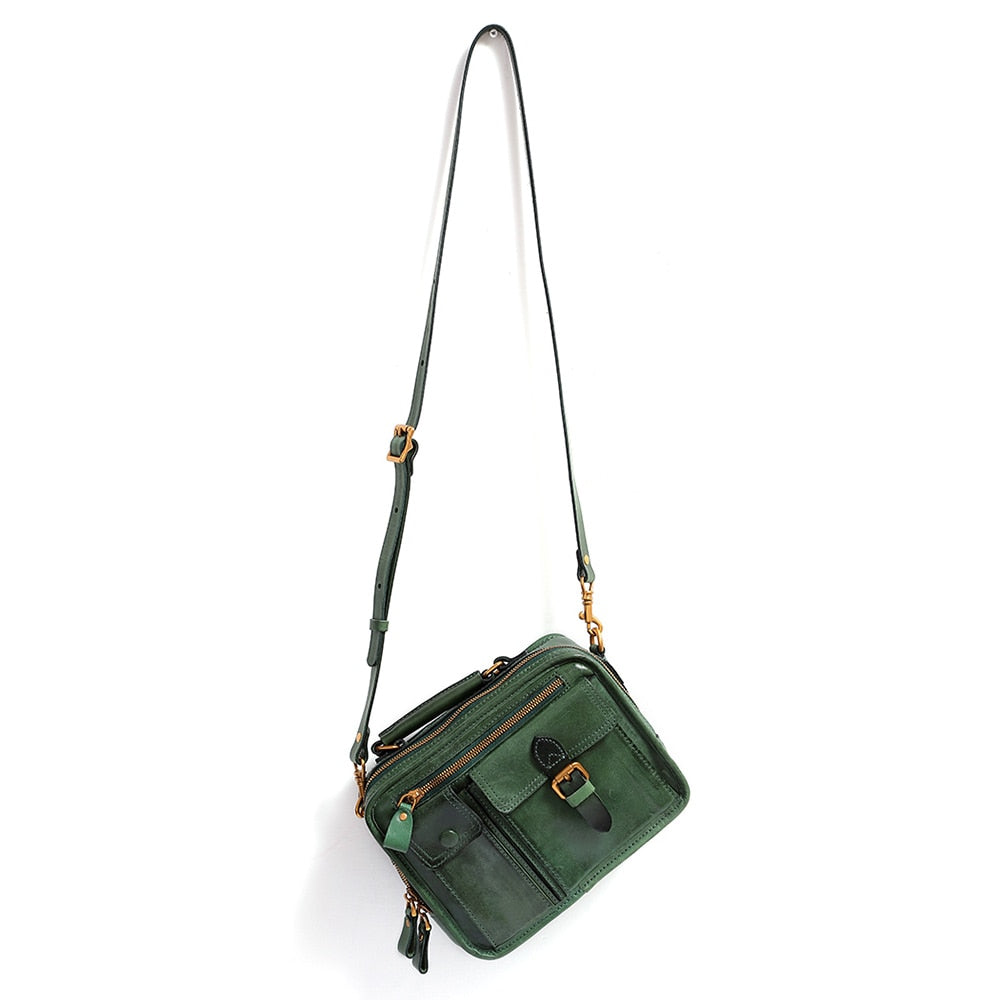 Retro Jungle Crossbody Bag Shoulder Bag for Women, Leather, One Size